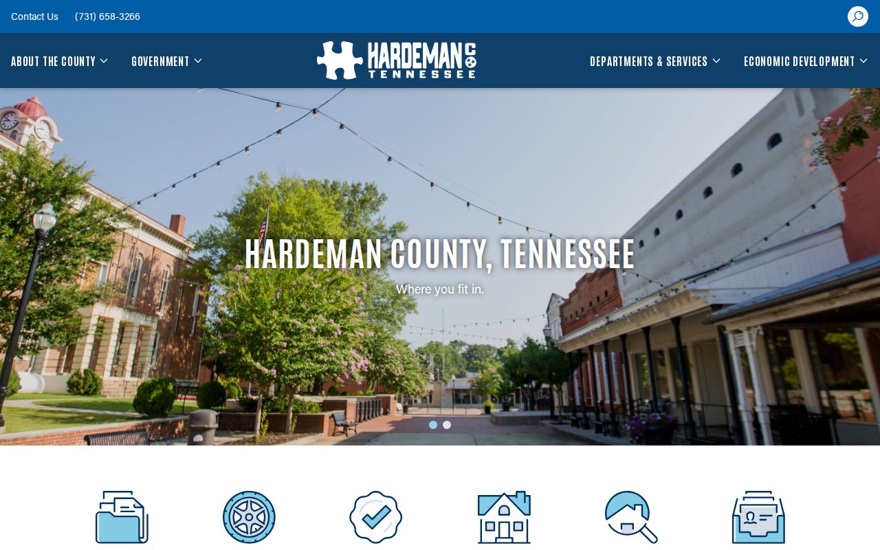 Hardeman County criminal history county government access page