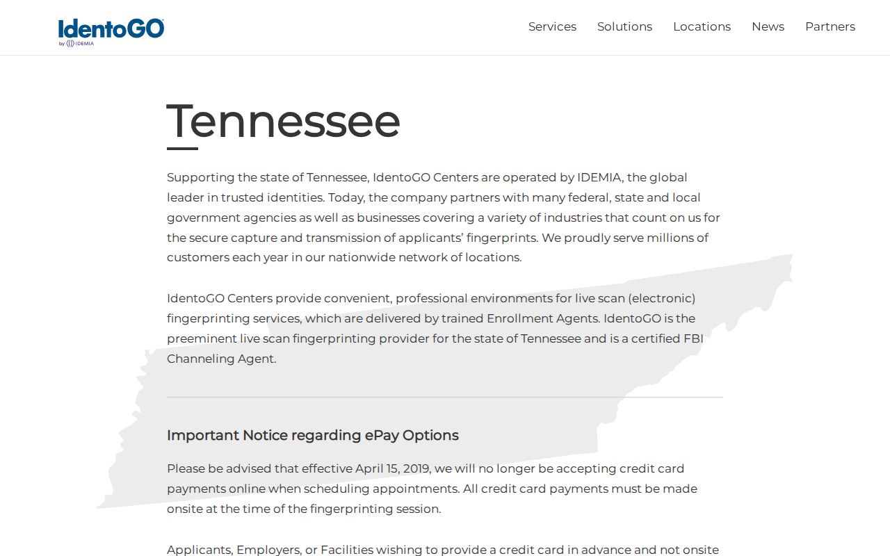 Hardeman County criminal history Tennessee fingerprint location search
