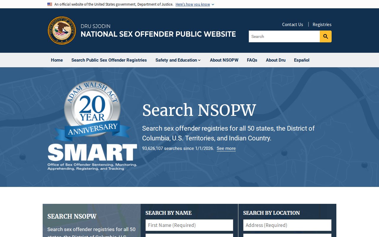 NSOPW national search used with Hardeman County registry records